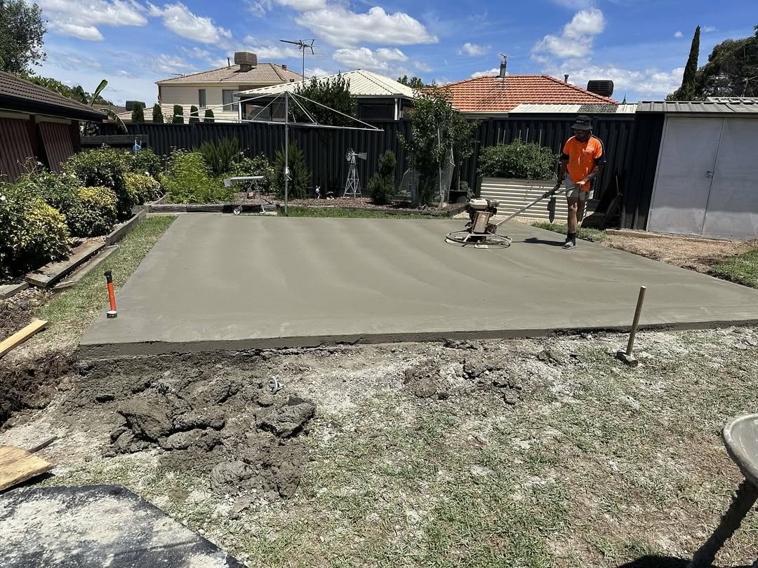 MetroFlow finishing a concrete slab
