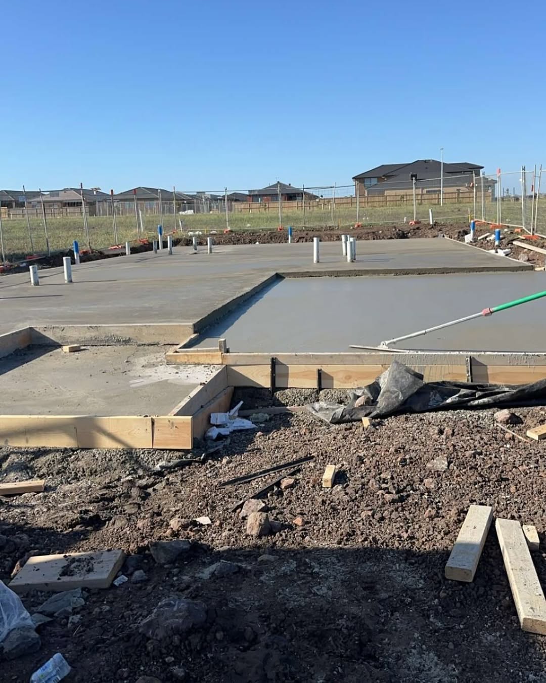 House slab pour