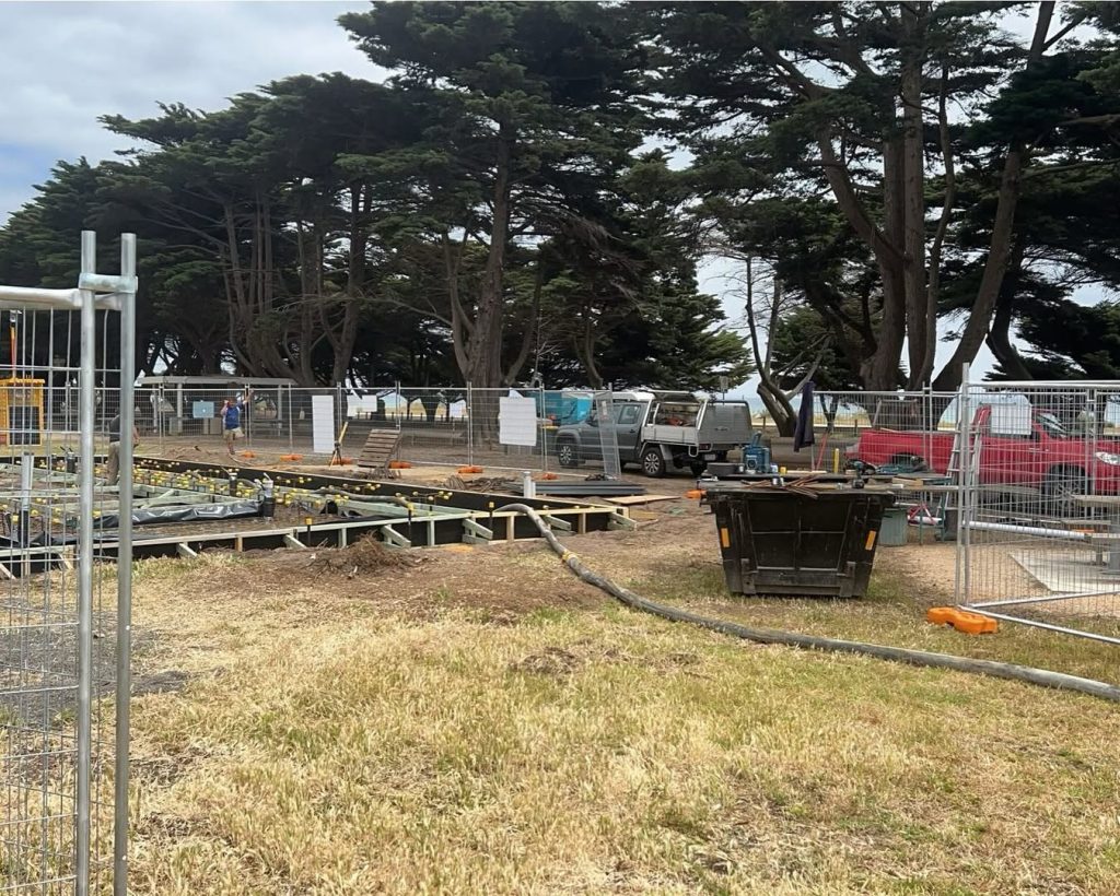 Line pump on site